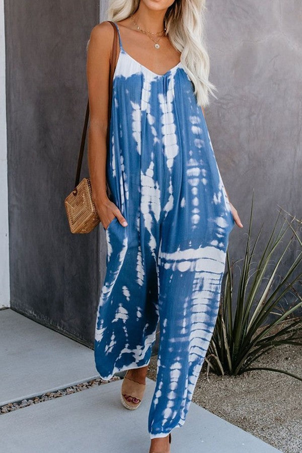 TIE-DYE BOHO JUMPSUIT