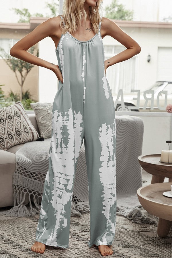 TIE-DYE BOHO JUMPSUIT